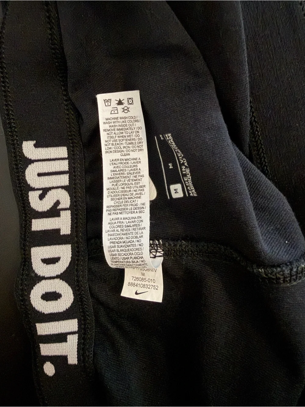 Nike black running